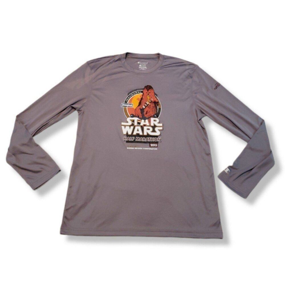 Champion Shirt Size Medium Star Wars Chewbacca Disneyland Resort Half Marathon